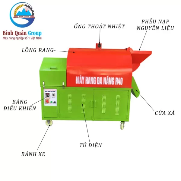 Máy rang hạt R40